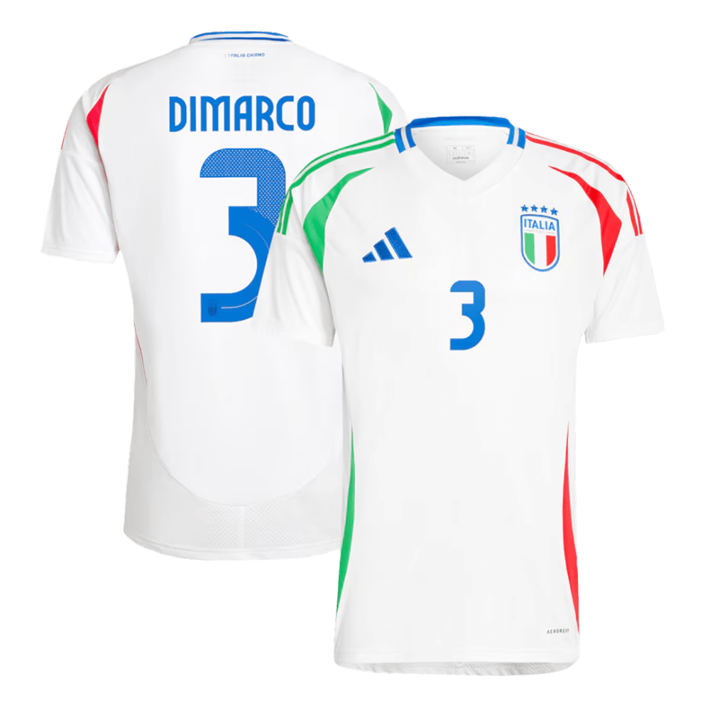 DIMARCO #3 Italy Away Soccer Jersey EURO