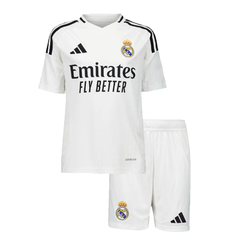 MBAPPÉ #9 Real Madrid Home Kids Soccer Jerseys Kit