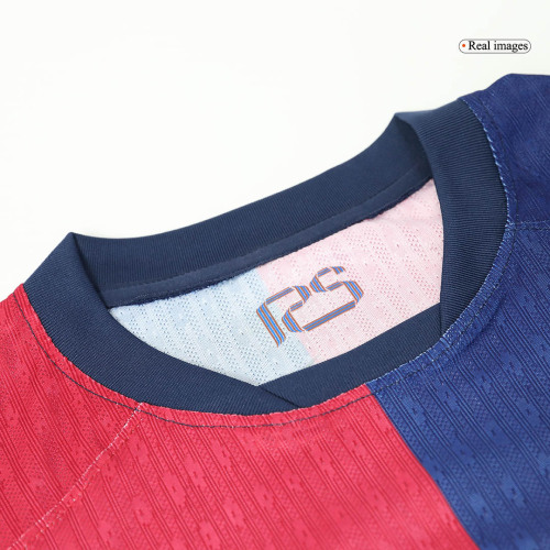 F.DE JONG #21 Barcelona Home Authentic Soccer Jersey - Spotify Logo Without Text