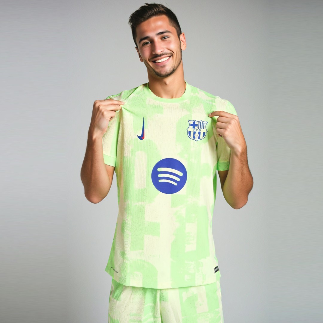 Barcelona Third Away Authentic Soccer Jersey -（Spotify Logo Without Text）
