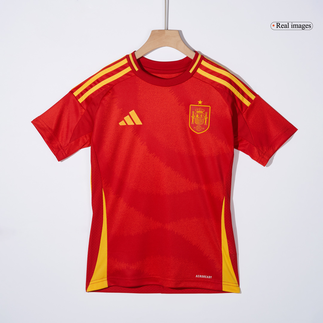 Spain Home Kids Soccer Jerseys Kit EURO