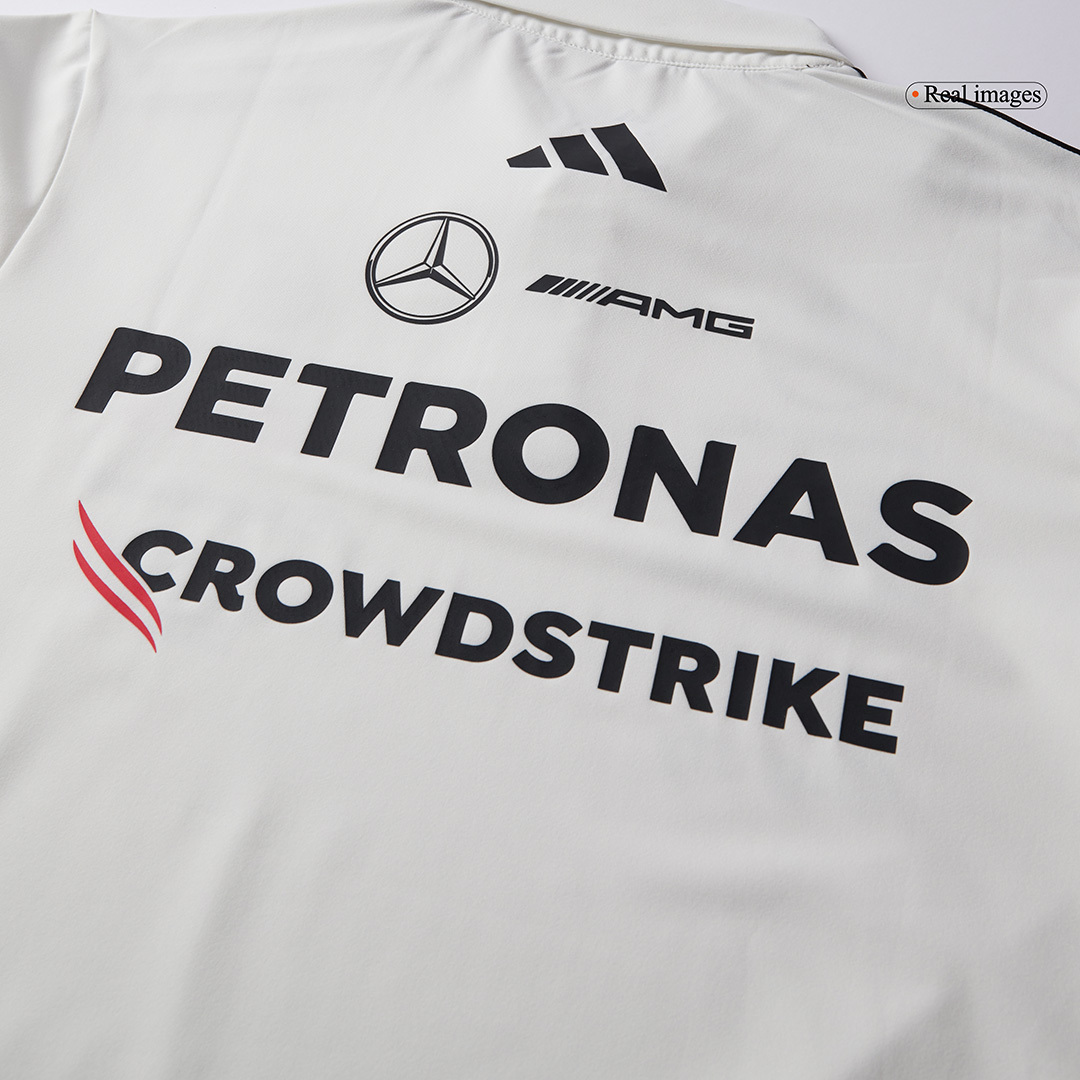 Mercedes AMG Petronas F1 2025 Team Polo White