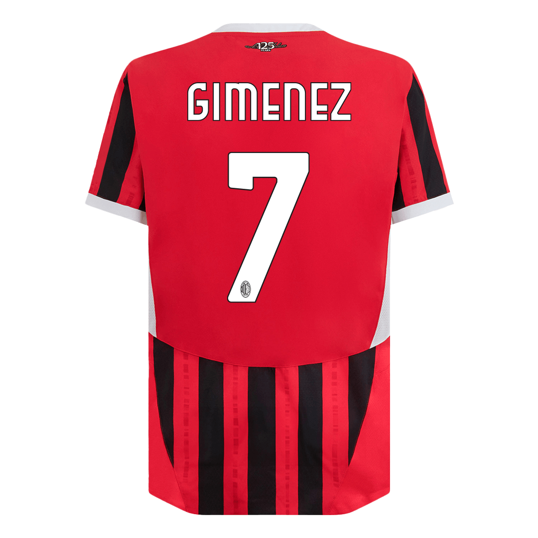 GIMENEZ #7 AC Milan Home Authentic Soccer Jersey