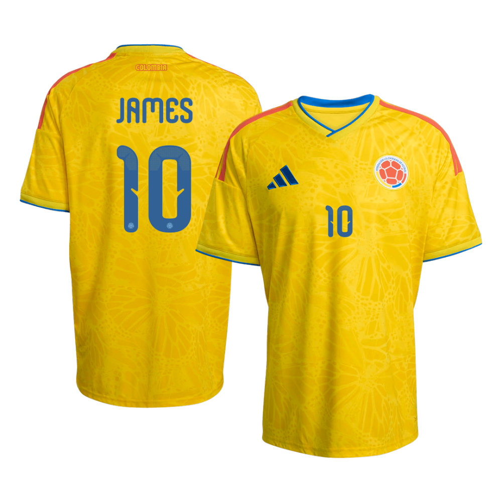 JAMES #10 Colombia Home Soccer Jersey World Cup 2026