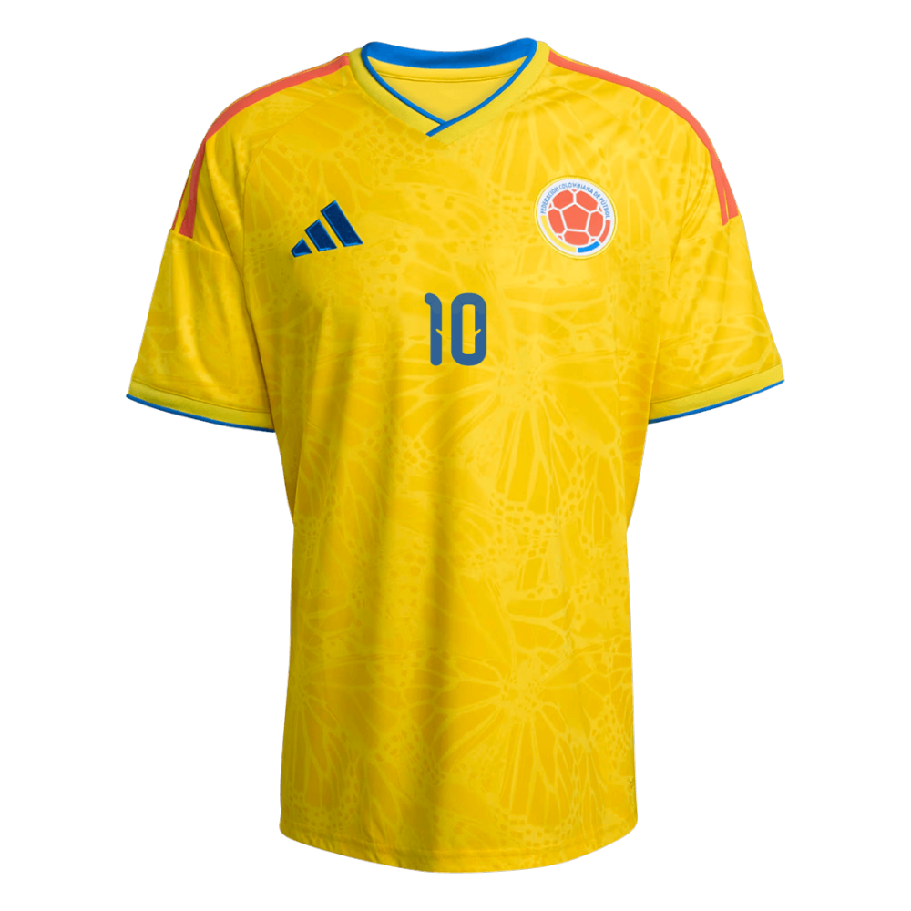 JAMES #10 Colombia Home Soccer Jersey World Cup 2026