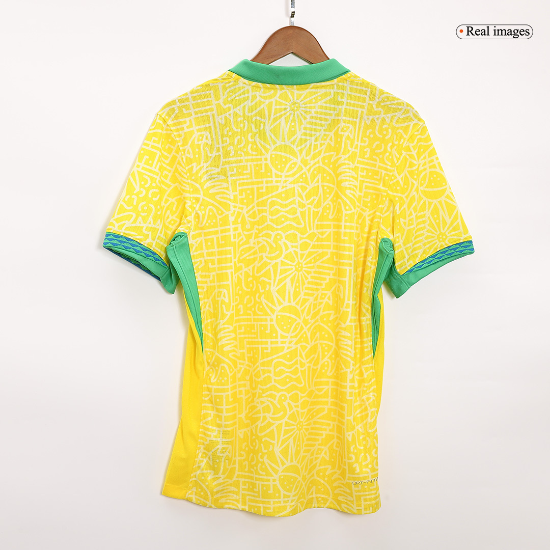 Brazil Home Authentic Soccer Jersey