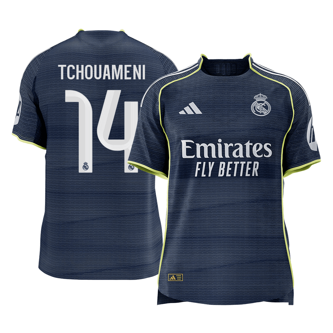 TCHOUAMENI #14 Real Madrid Away Authentic Soccer Jersey 2025/26