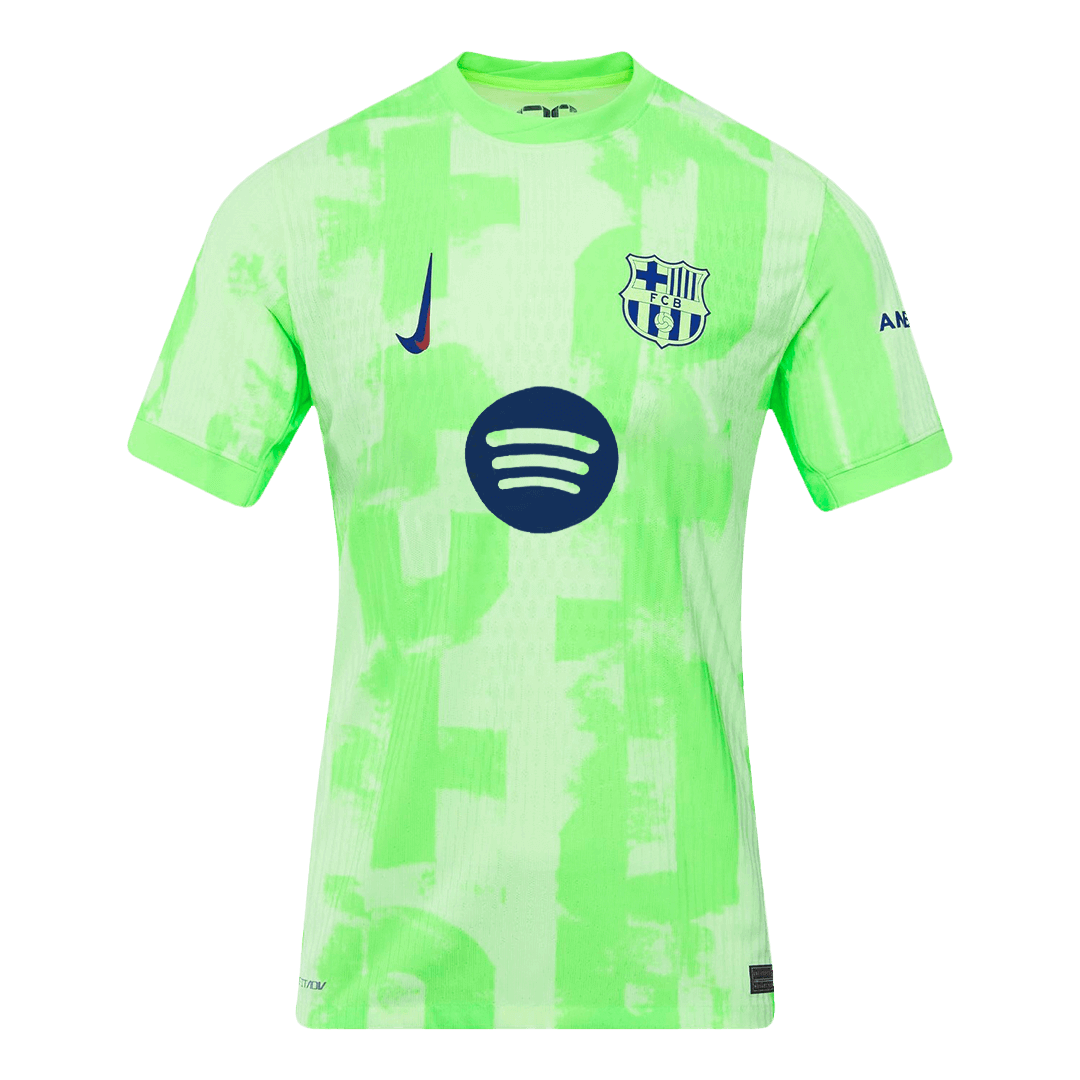 Barcelona Third Away Authentic Soccer Jersey -（Spotify Logo Without Text）