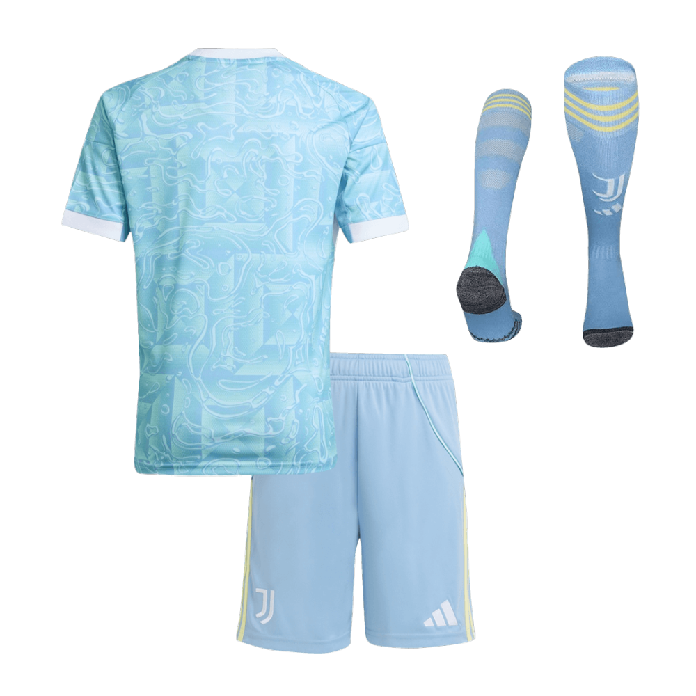 Juventus Away Kids Soccer Jerseys Full Kit 2025/26