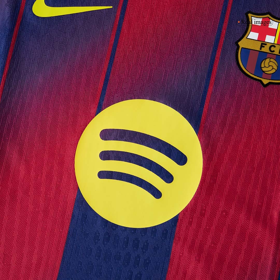 LEWANDOWSKI #9 Barcelona Home Authentic Soccer Jersey 2025/26