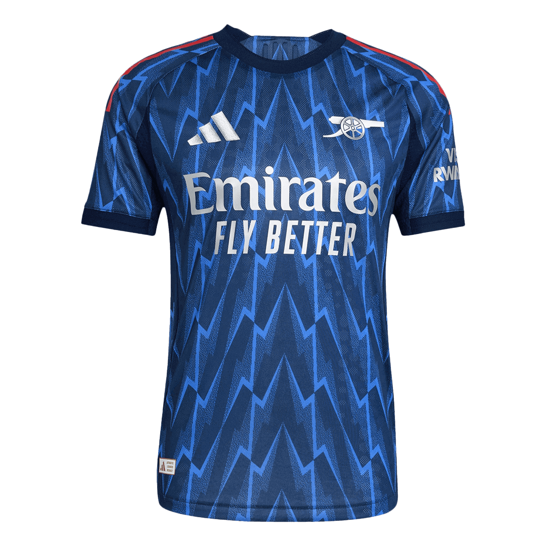 RICE #41 Arsenal Away Authentic Soccer Jersey 2025/26