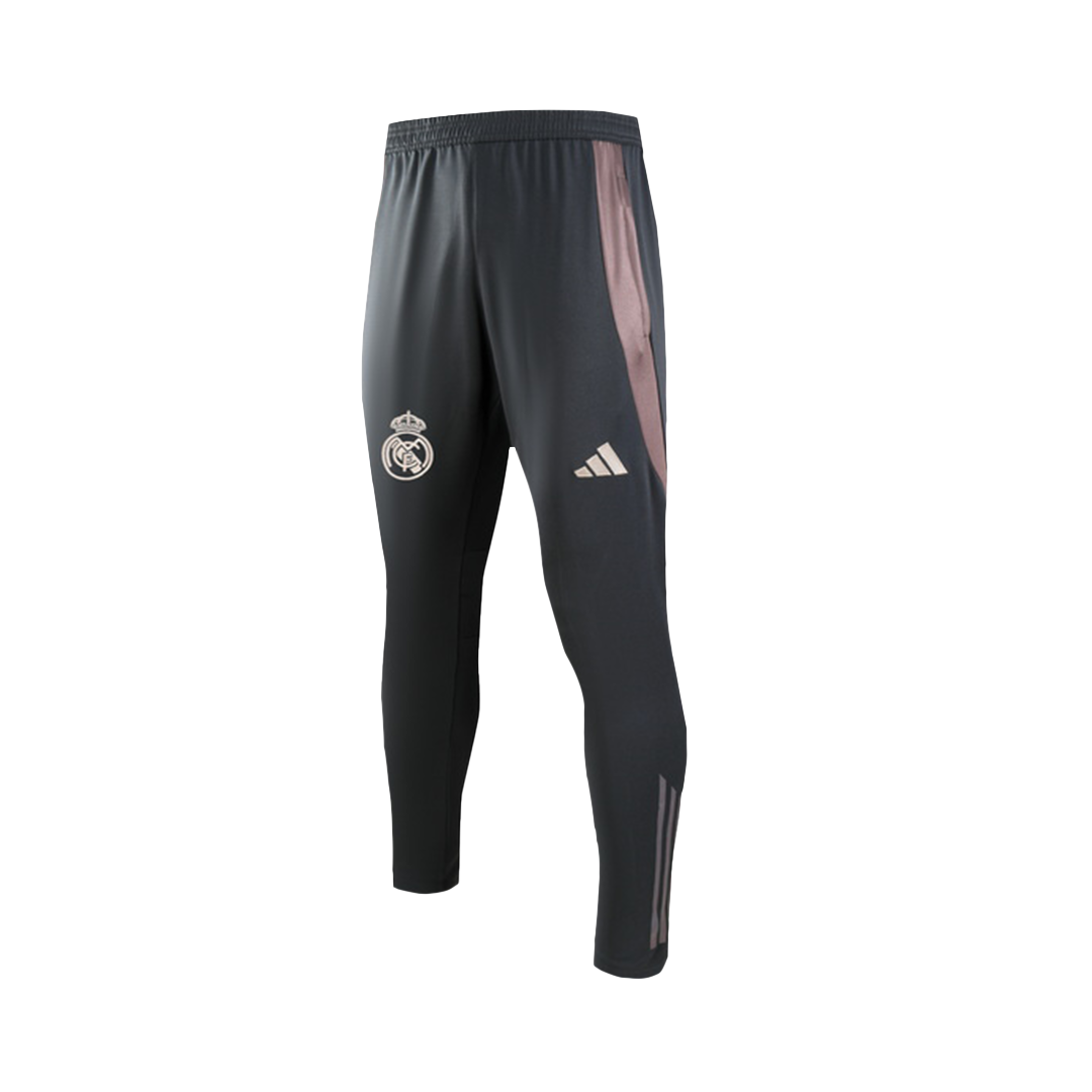 Real Madrid 1/4 Zip Tracksuit Gray