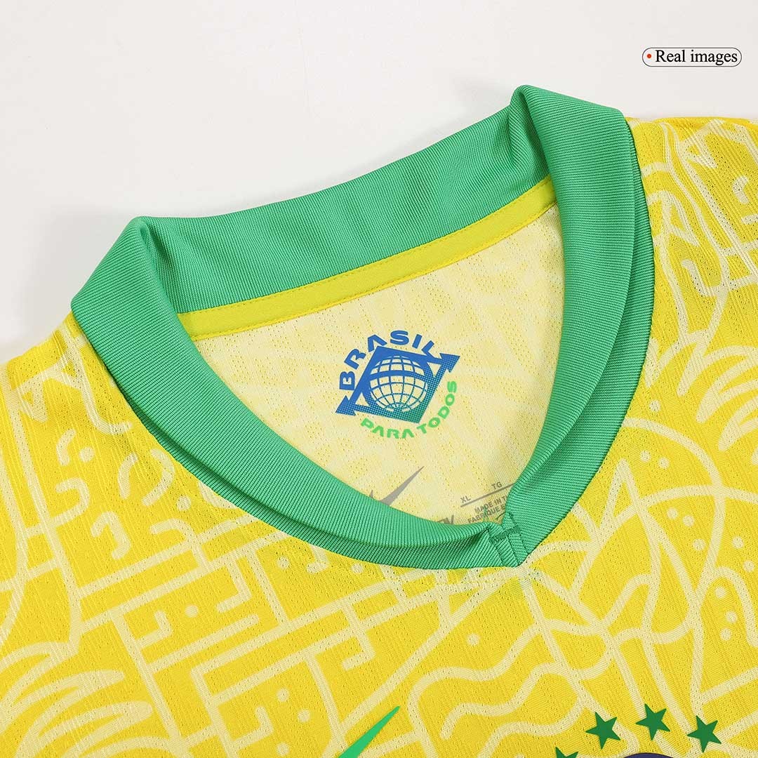 Brazil Home Authentic Soccer Jersey