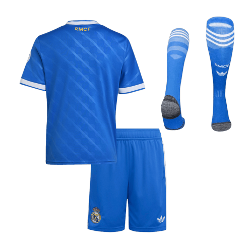Real Madrid Third Away Kids Soccer Jerseys Full Kit 2025/26