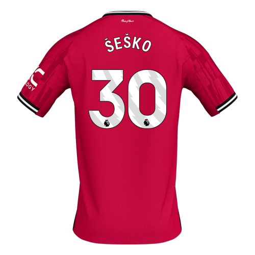 ŠEŠKO #30 Manchester United Home Soccer Jersey 2025/26