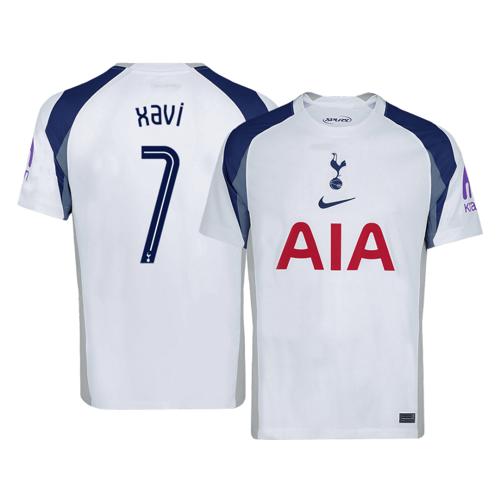 XAVI #7 Tottenham Hotspur Home Soccer Jersey 2025/26 -UCL