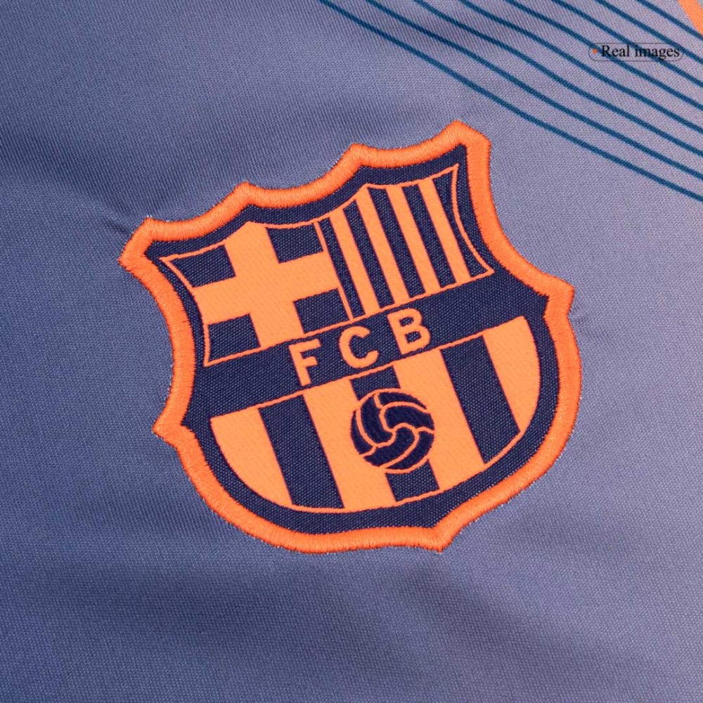 Barcelona Pre-Match Soccer Jersey 2025/26 Orange&Black