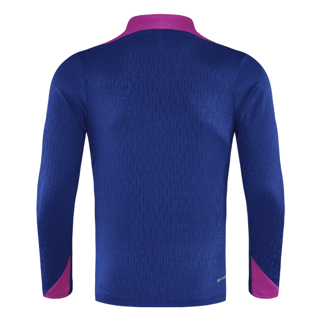 Barcelona 1/4 Zip Tracksuit 2025/26 Navy
