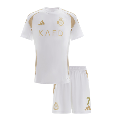 RONALDO #7 Al Nassr Third Away Kids Soccer Jerseys Kit