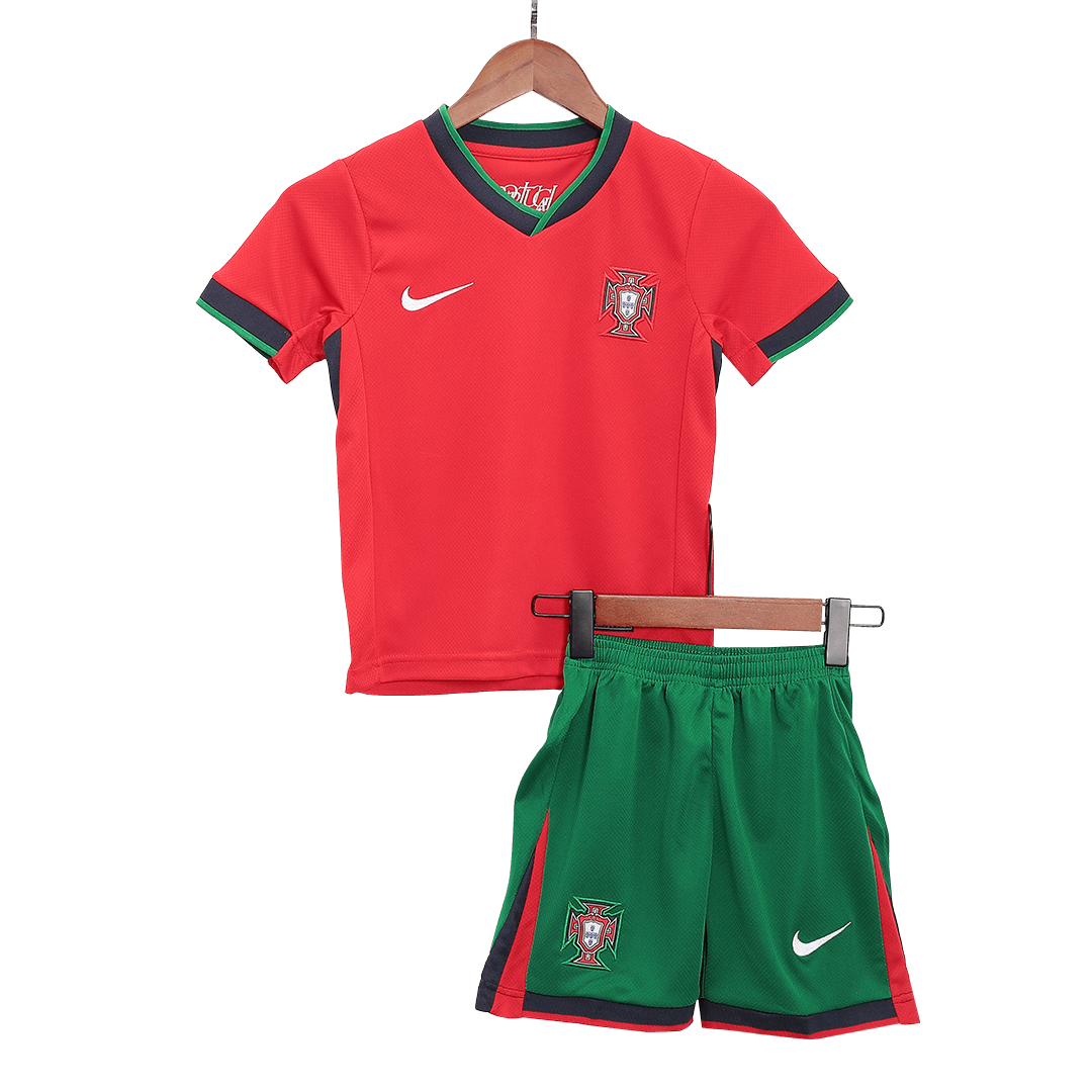 Portugal Home Kids Soccer Jerseys Kit EURO