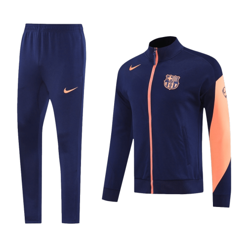 Barcelona Jacket Tracksuit 2025/26 Navy&Orange