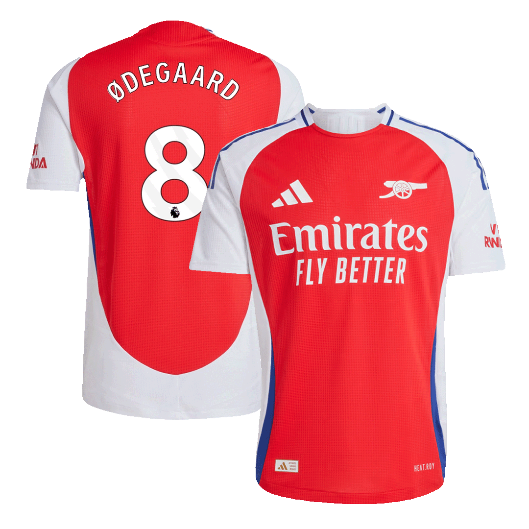 ØDEGAARD #8 Arsenal Home Authentic Soccer Jersey