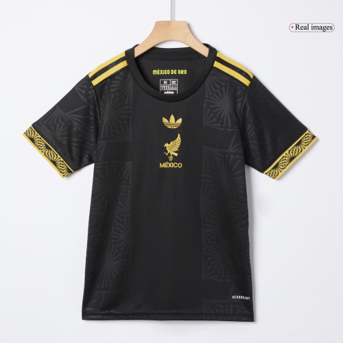 Mexico Third Away Kids Soccer Jerseys Kit 2025 - Gold Cup