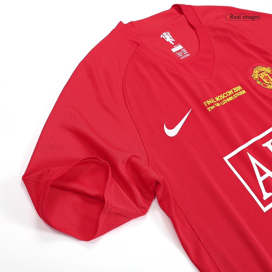 Vintage Soccer Jersey ROONEY #10 Manchester United Home 2007/08 - UCL Final
