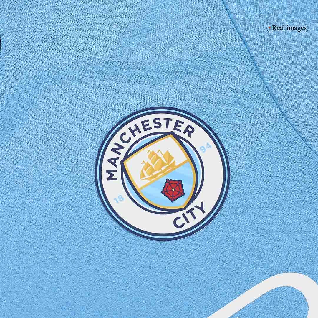 FODEN #47 Manchester City Home Authentic Soccer Jersey - UCL