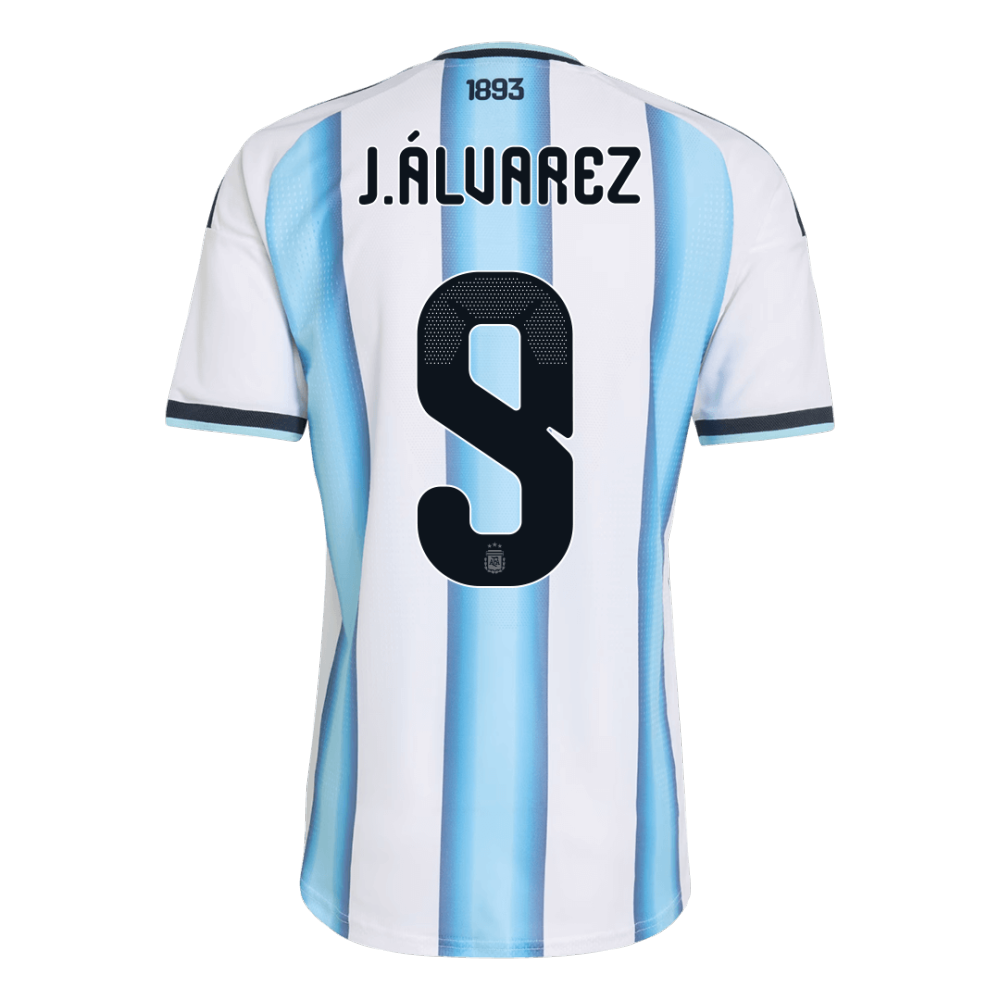 J.ÁLVAREZ #9 Argentina Home Player Version Jersey World Cup 2026