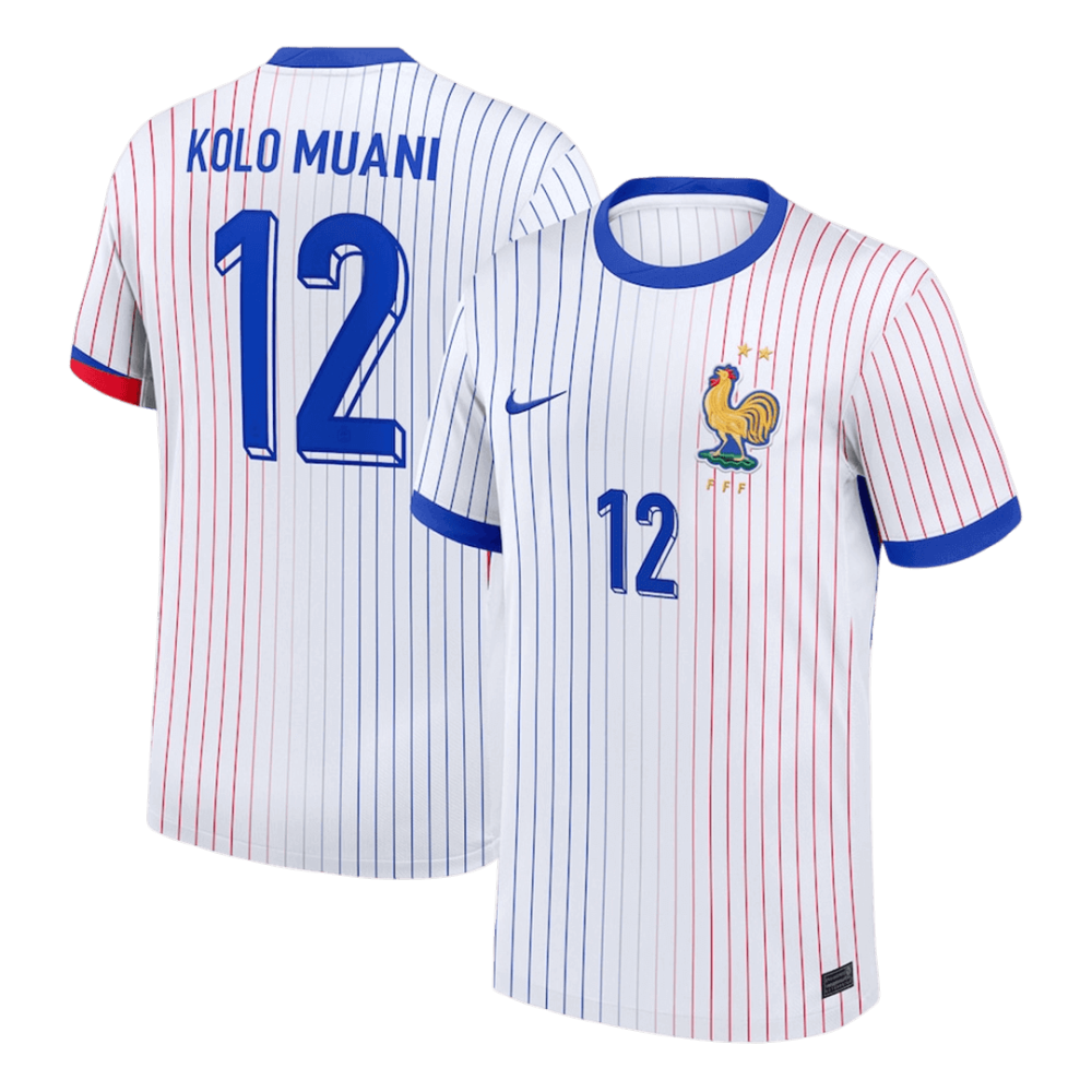 KOLO MUANI #12 France Away Soccer Jersey