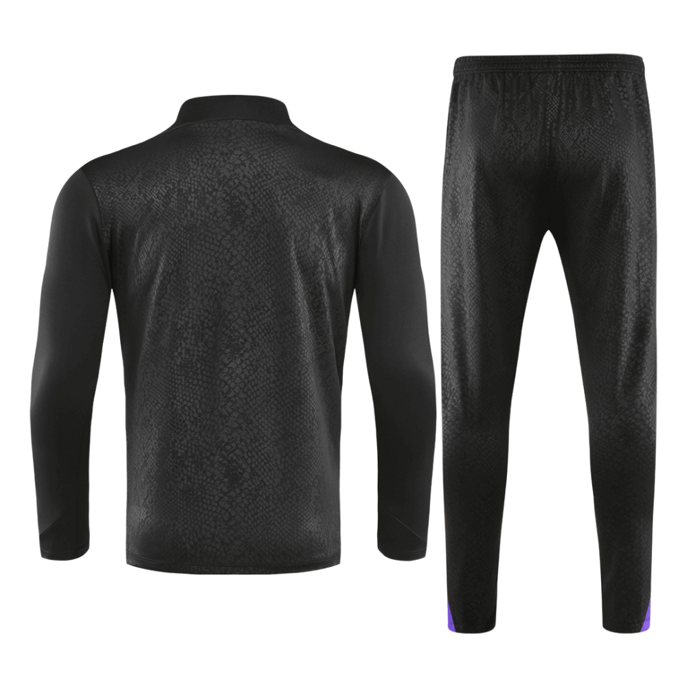 Barcelona 1/4 Zip Tracksuit 2025/26 Kids Black