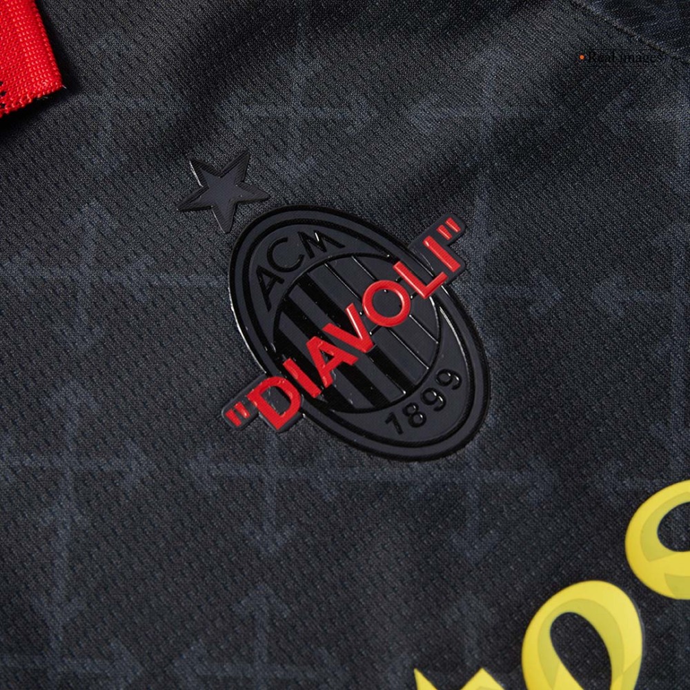 AC Milan Fourth Away Kids Soccer Jerseys Kit