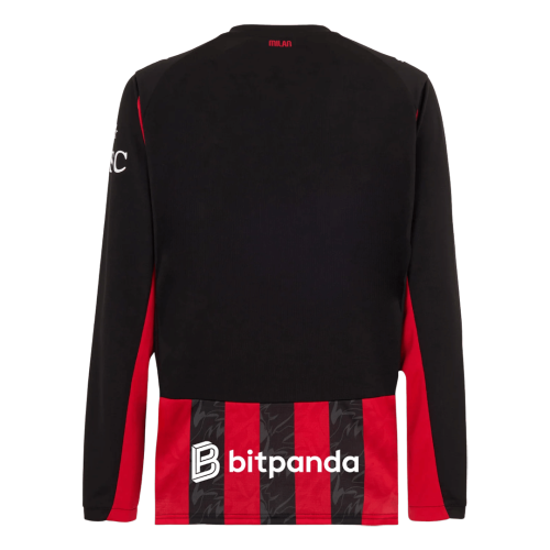 AC Milan Home Long Sleeve Jersey 2025/26
