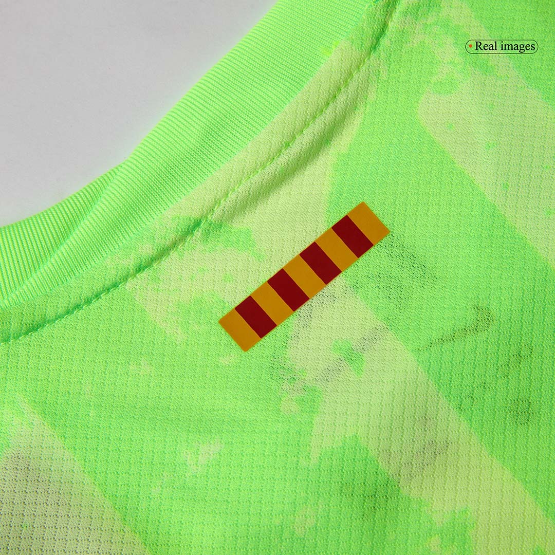 Barcelona Third Away Kids Soccer Jerseys Kit - UCL (Spotify Logo Without Text)