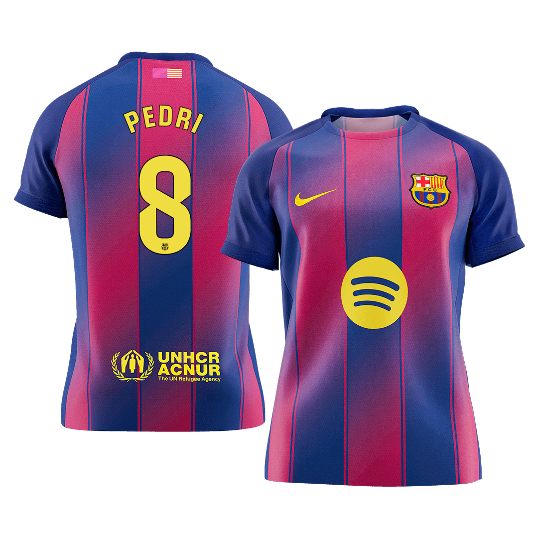 PEDRI #8 Barcelona Home Soccer Jersey 2025/26