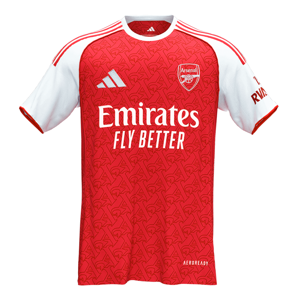 RICE #41 Arsenal Home Soccer Jersey 2025/26