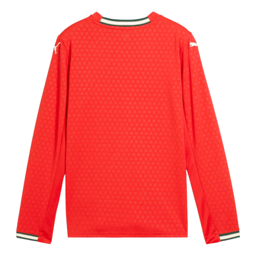 Portugal Home Long Sleeve Soccer Jersey 2025