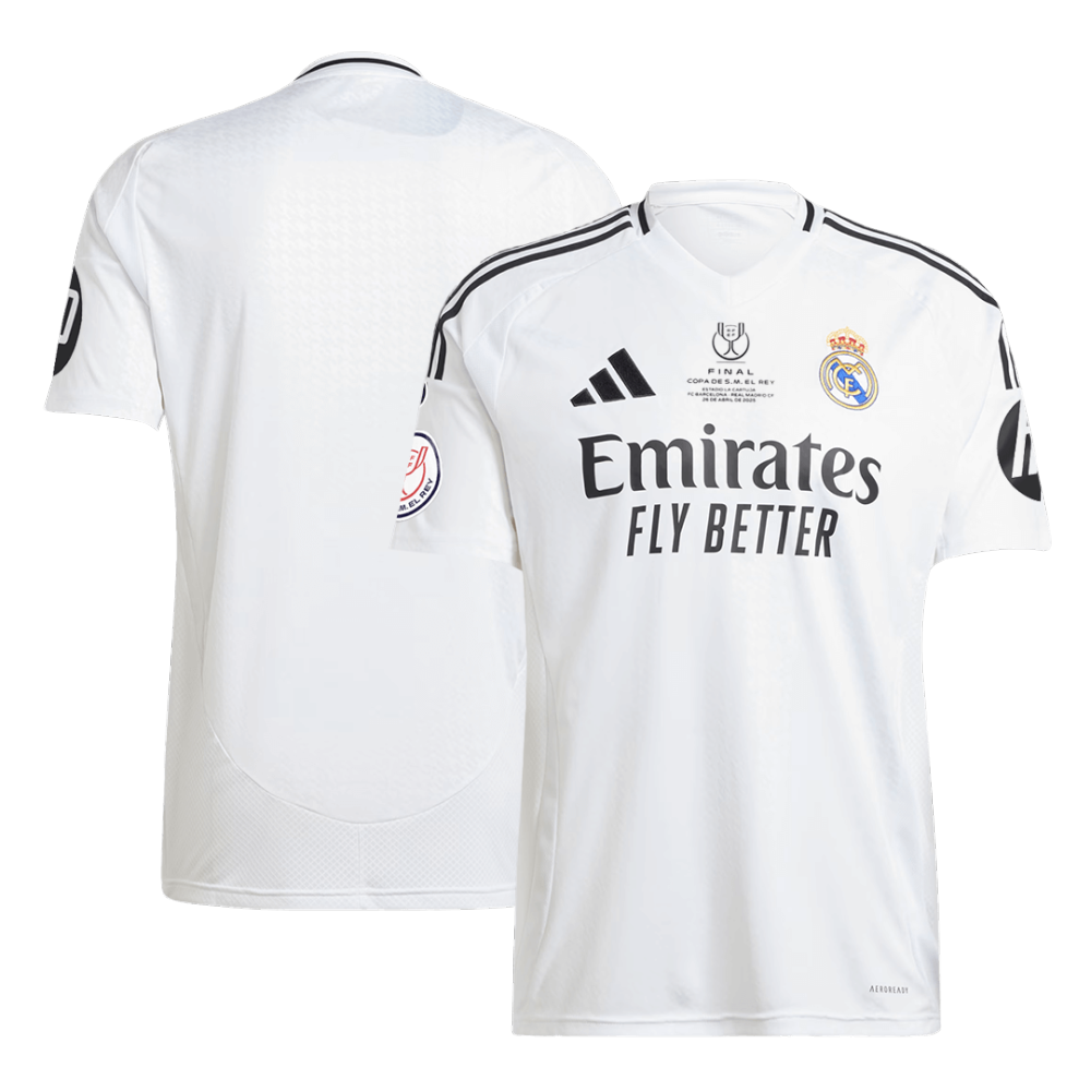 Real Madrid Home Soccer Jersey - Copa del Rey Final