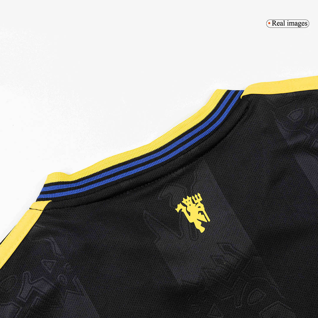 Manchester United Third Away Kids Soccer Jerseys Full Kit 2025/26