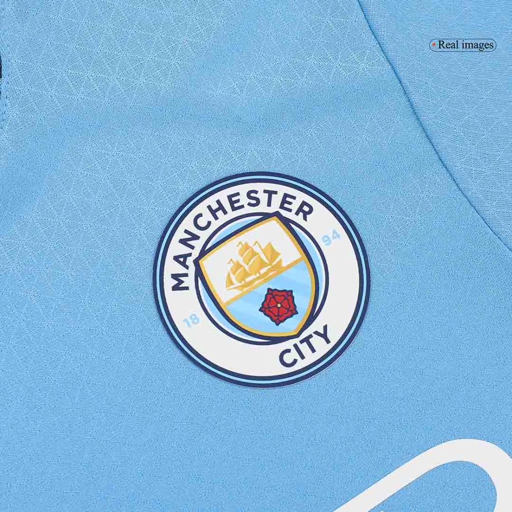 DE BRUYNE #17 Manchester City Home Authentic Soccer Jersey - UCL