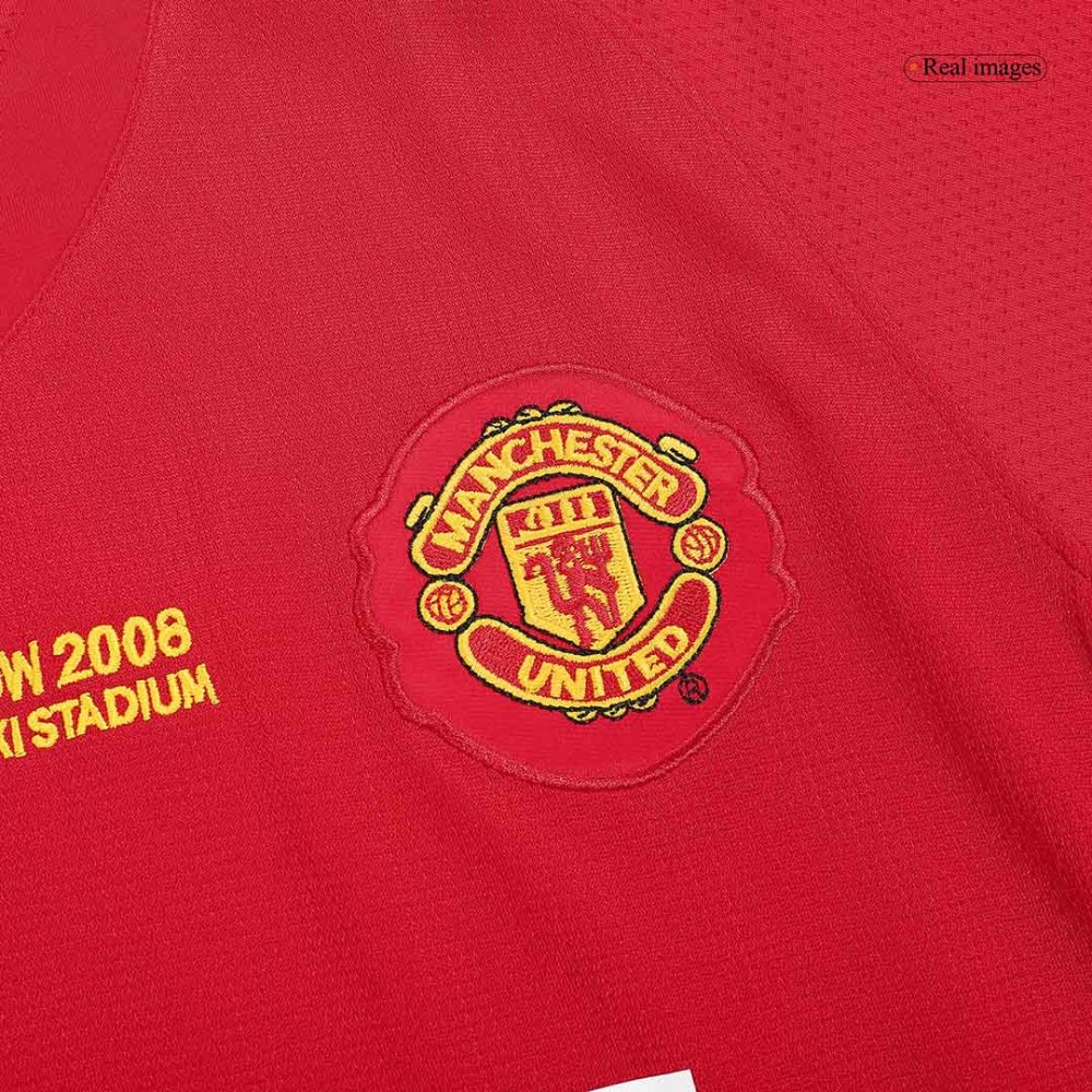 Vintage Soccer Jersey ROONEY #10 Manchester United Home 2007/08 - UCL Final