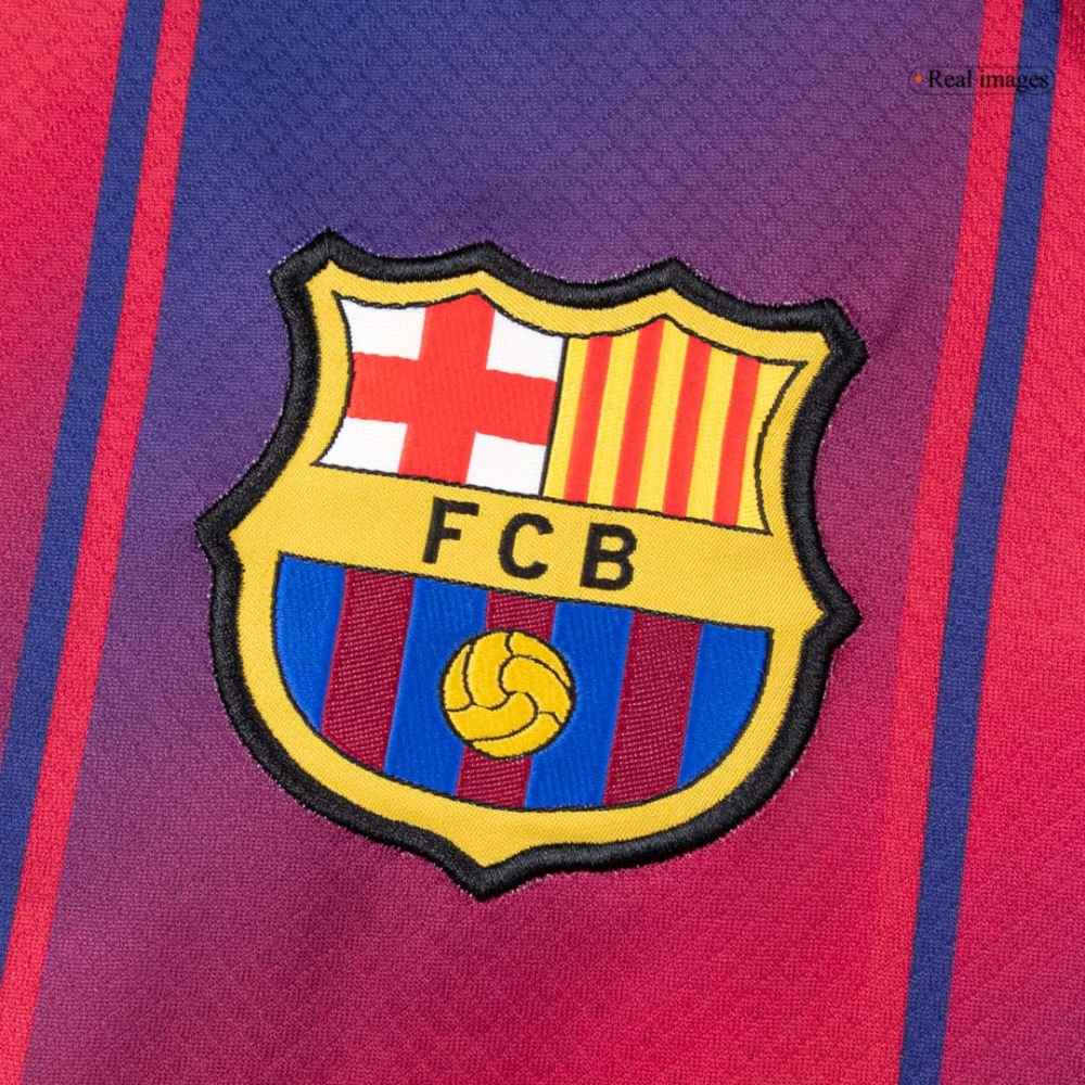 Barcelona Home Long Sleeve Soccer Jersey 2025/26