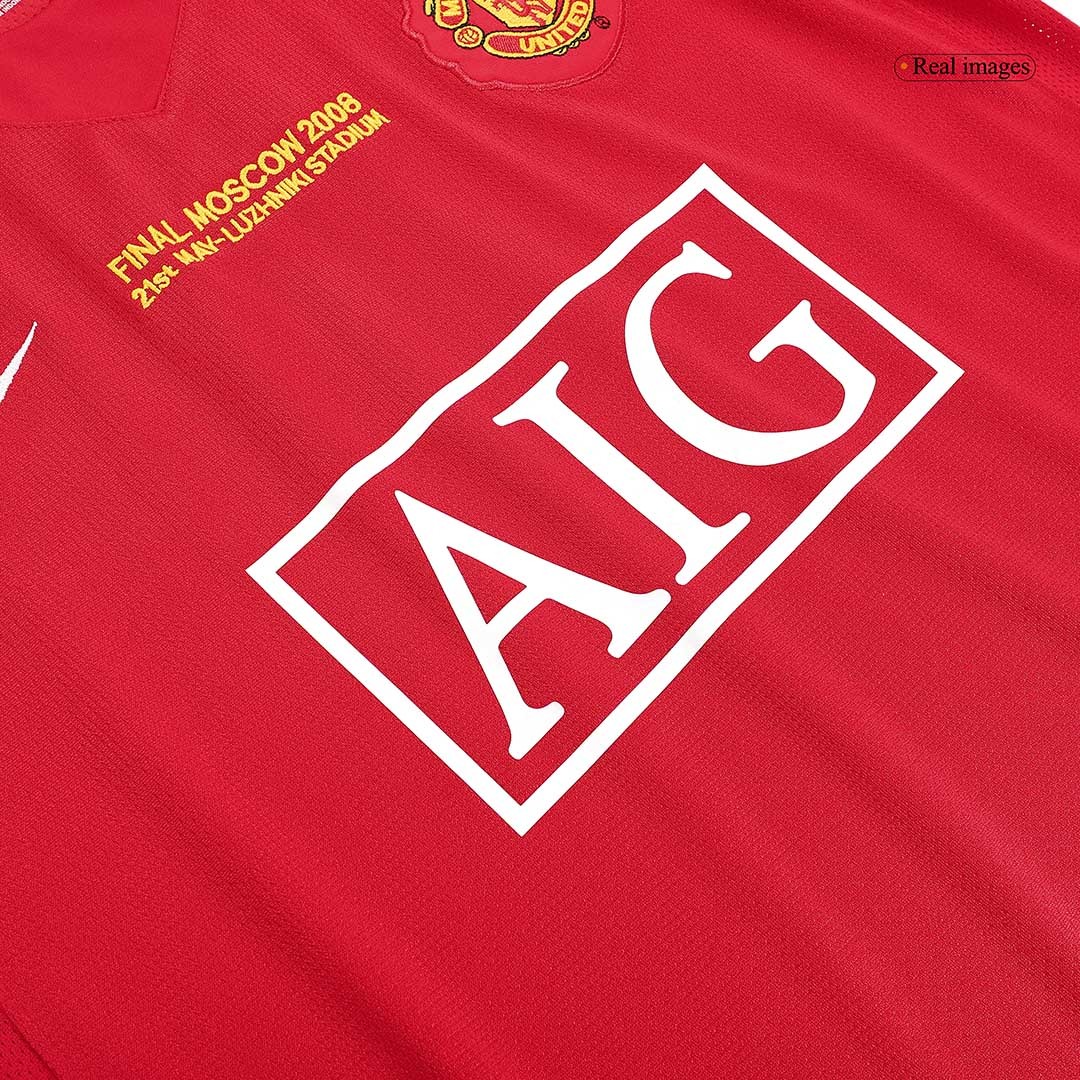 Vintage Soccer Jersey ROONEY #10 Manchester United Home 2007/08 - UCL Final