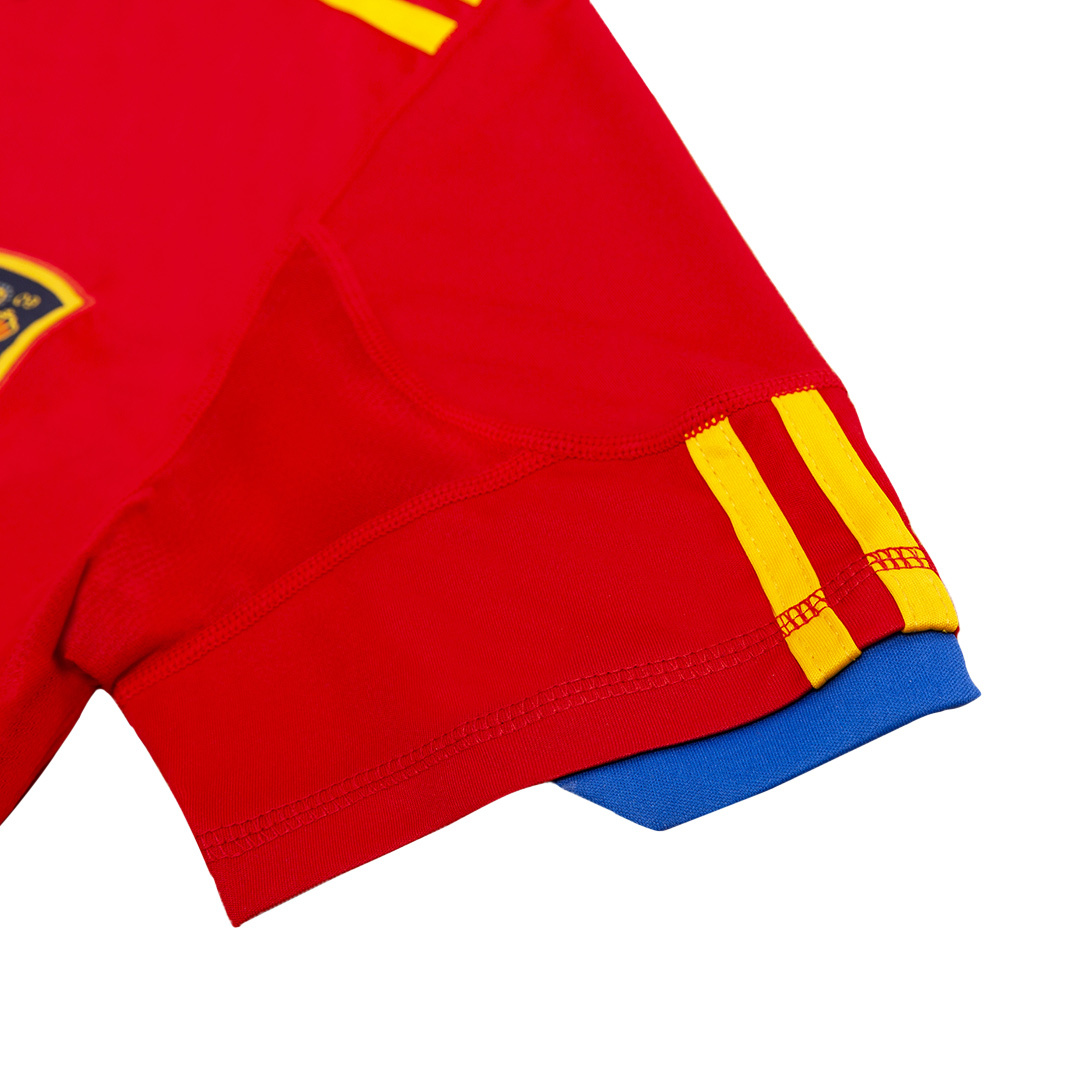 Vintage Soccer Jersey DAVID VILLA #7 Spain Home 2010