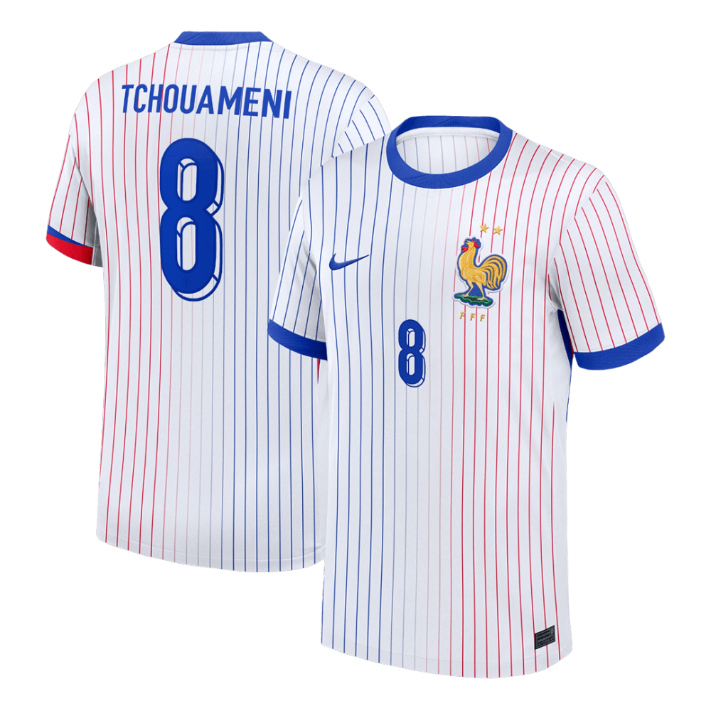TCHOUAMENI #8 France Away Soccer Jersey