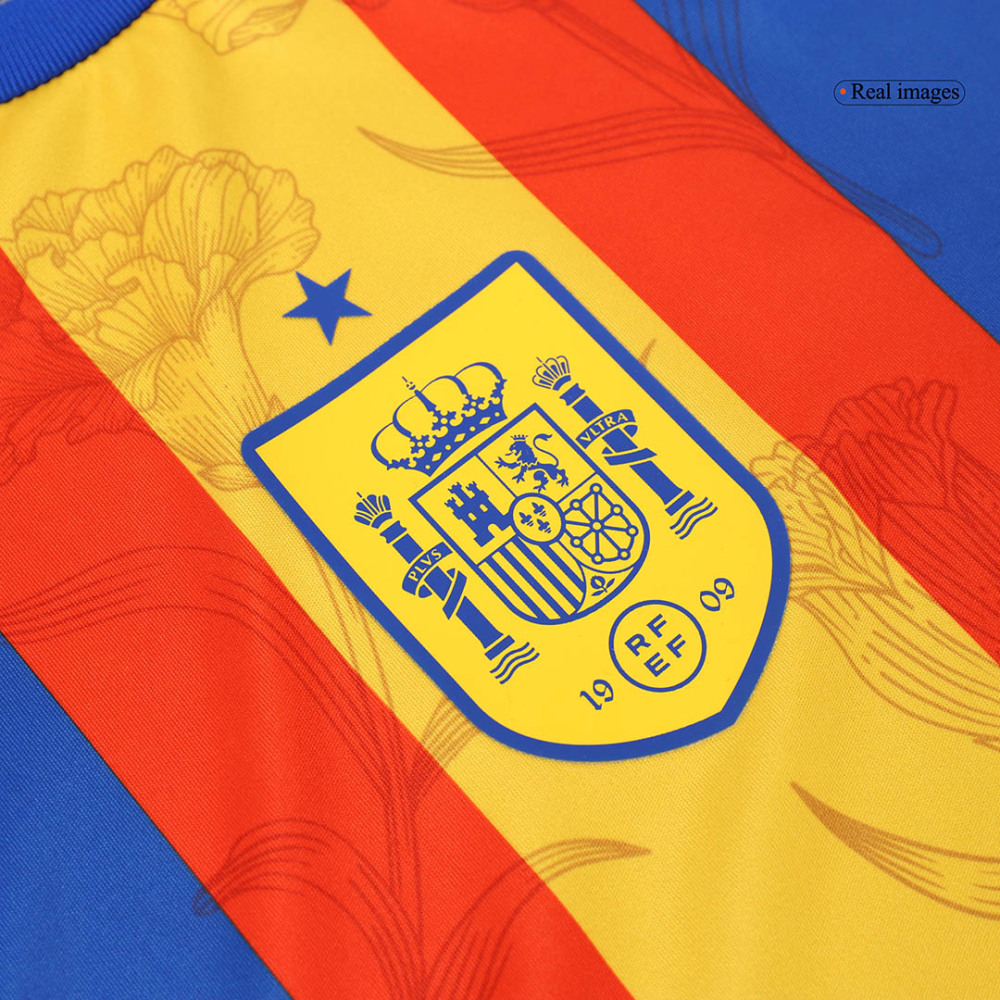 Spain Pre-Match Soccer Jersey EURO Blue
