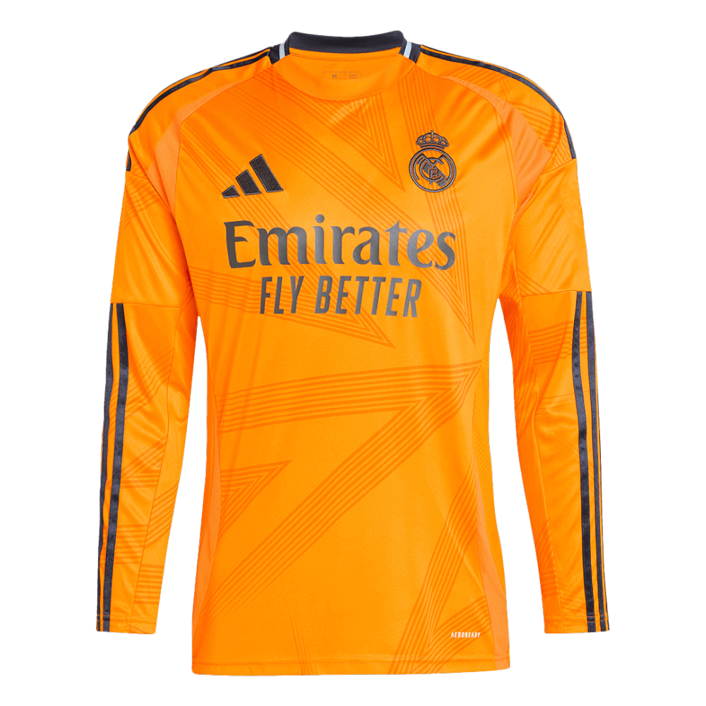 Real Madrid Away Long Sleeve Soccer Jersey