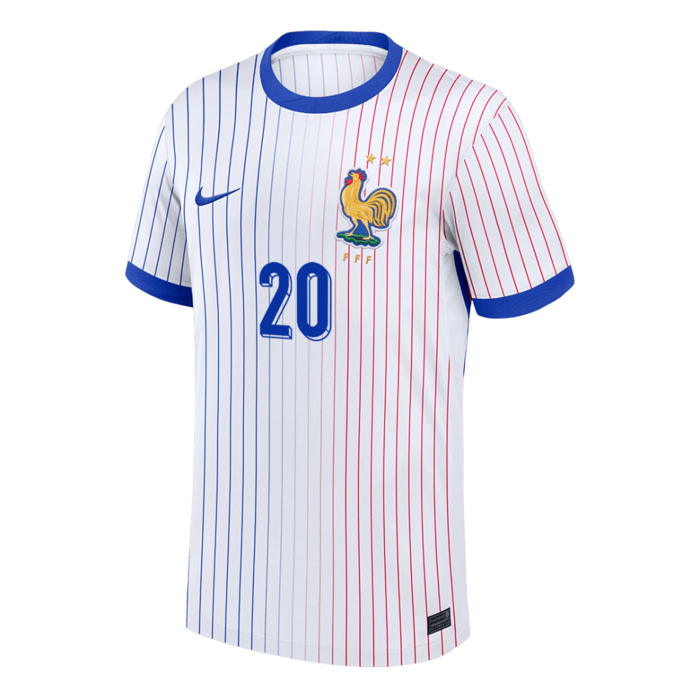 COMAN #20 France Away Soccer Jersey