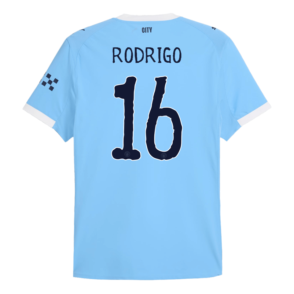 RODRIGO #16 Manchester City Home Authentic Soccer Jersey 2025/26 - Club World Cup
